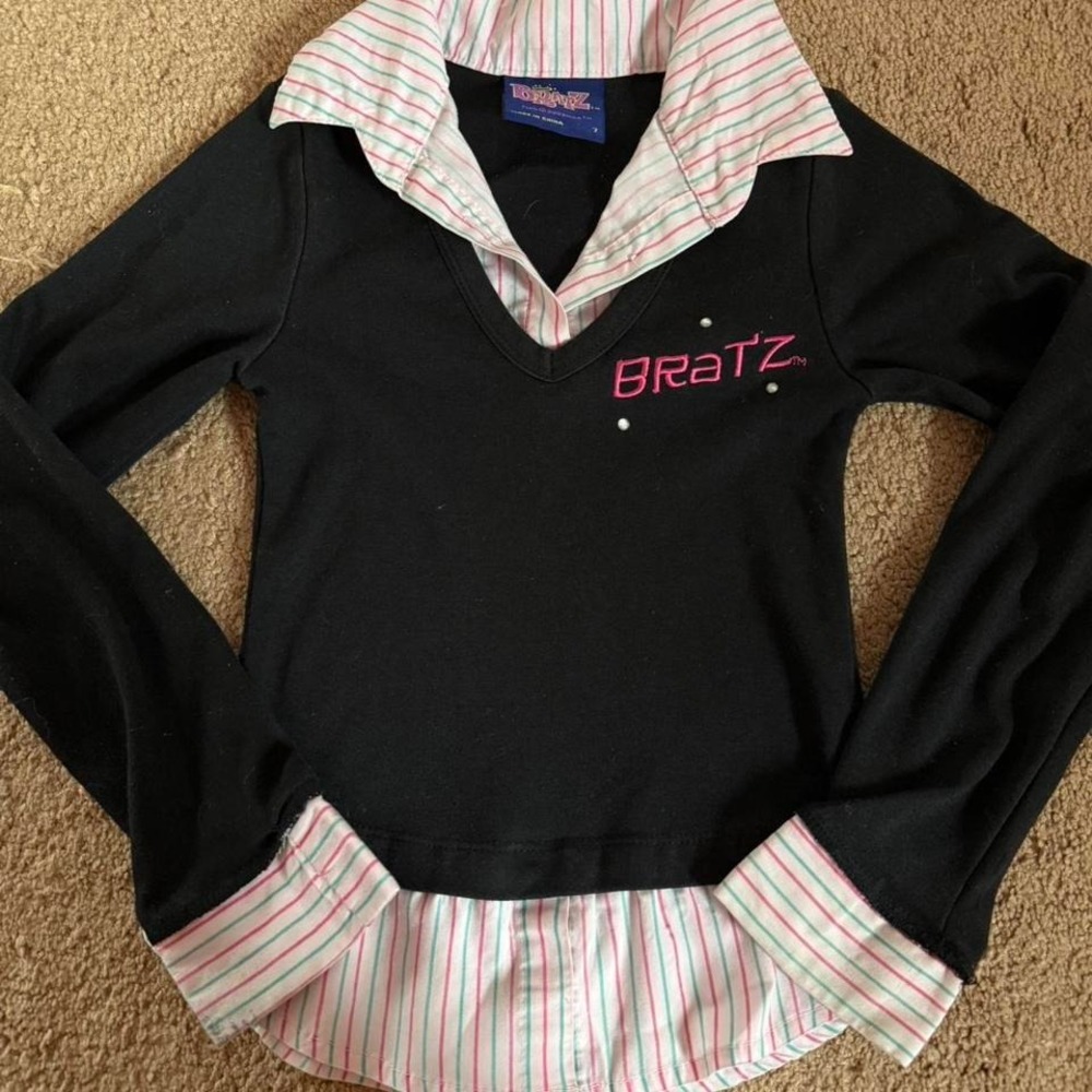 Y2K 2000s Vintage deadstock Bratz Tokyo Go-Go long sleeve shirt - Picture 3 of 7